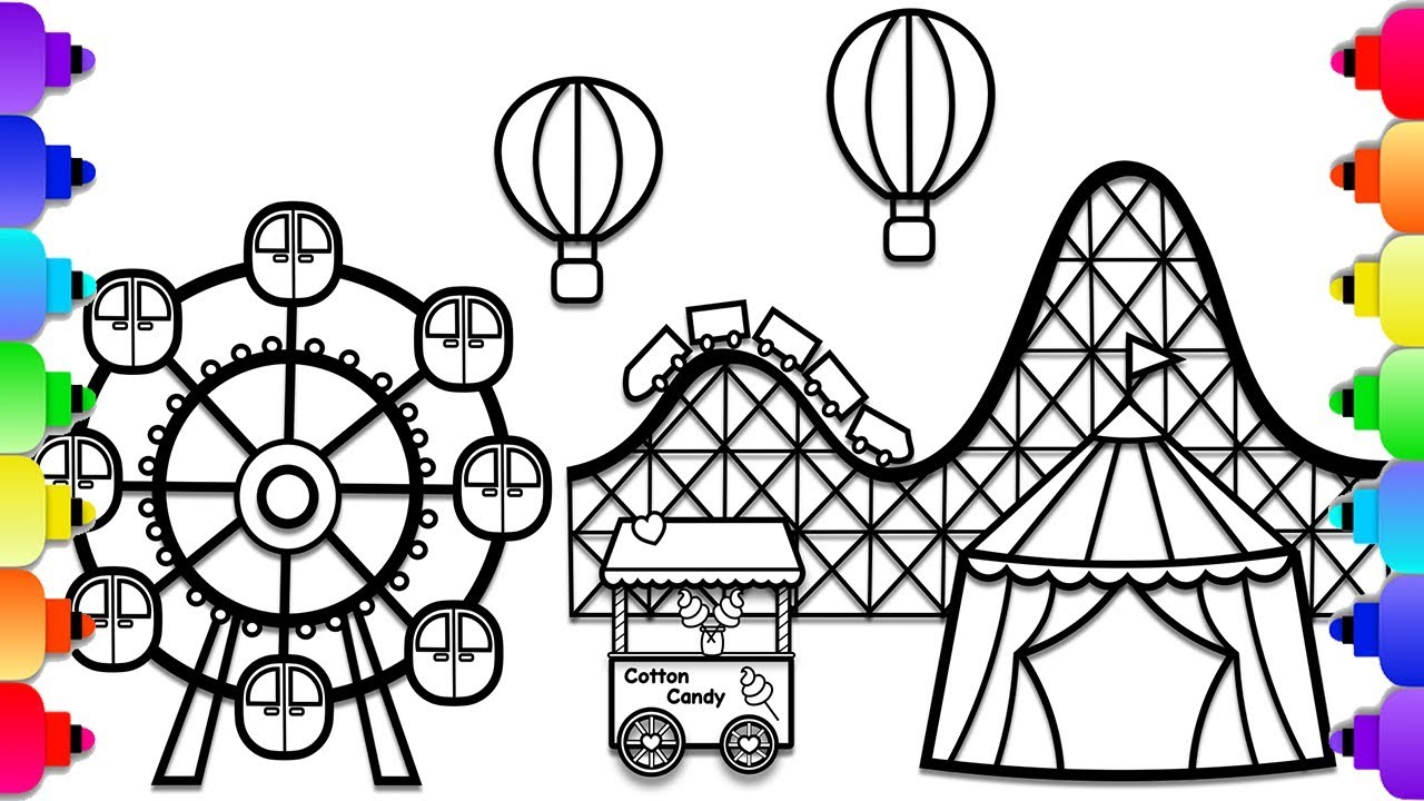 Amusement Park Drawing at Explore collection of