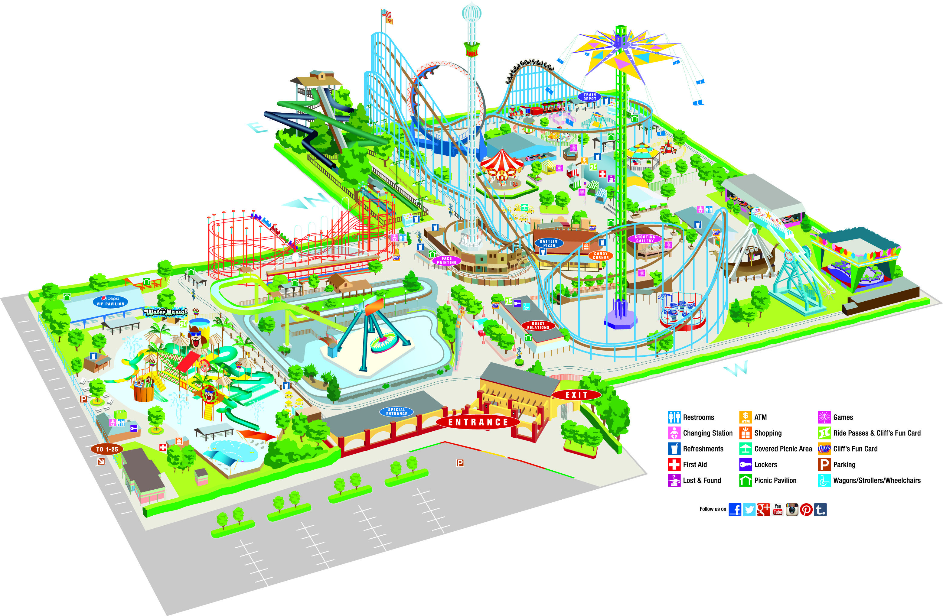 Amusement Park Drawing at PaintingValley.com | Explore collection of
