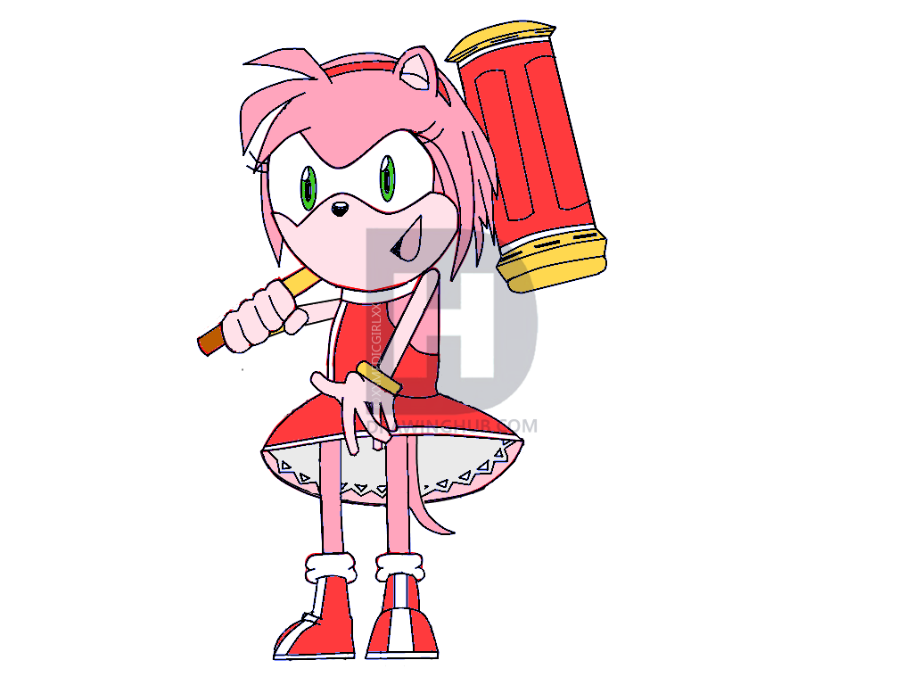 1024x768 how to draw amy rose, step - Amy Rose Drawing