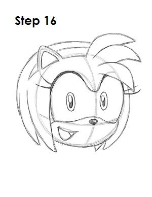 300x388 amy rose sonic animae - Amy Rose Drawing