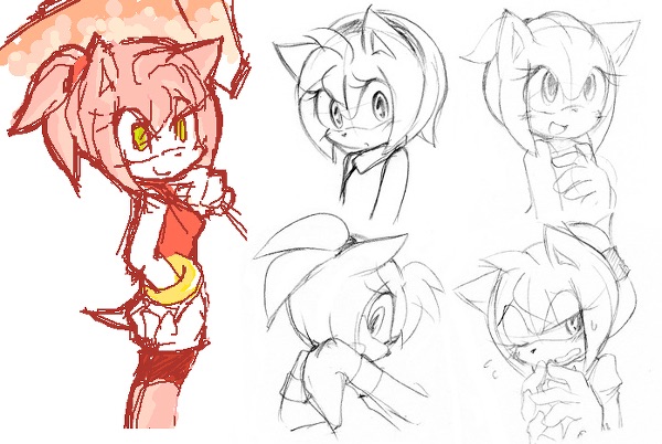 600x402 this is neat sonic the hedgehog know your meme - Amy Rose Drawing