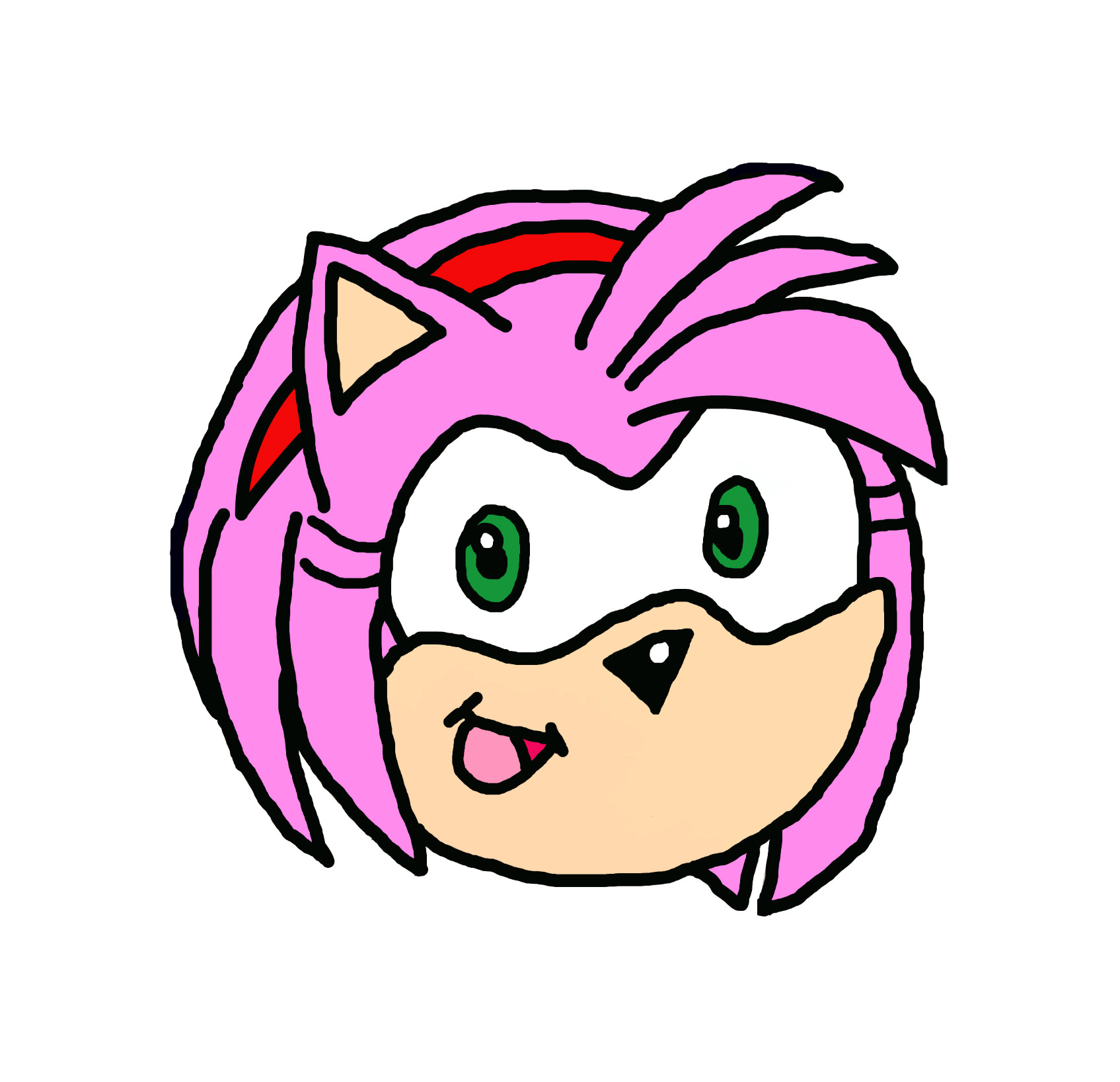 1695x1637 amy rose an anime speedpaint drawing - Amy Rose Drawing