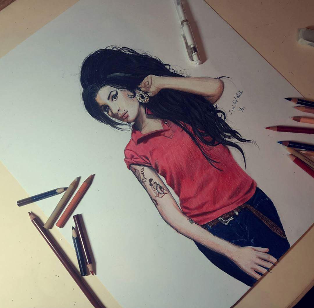 1080x1059 Amy Winehouse Drawing - Amy Winehouse Drawing