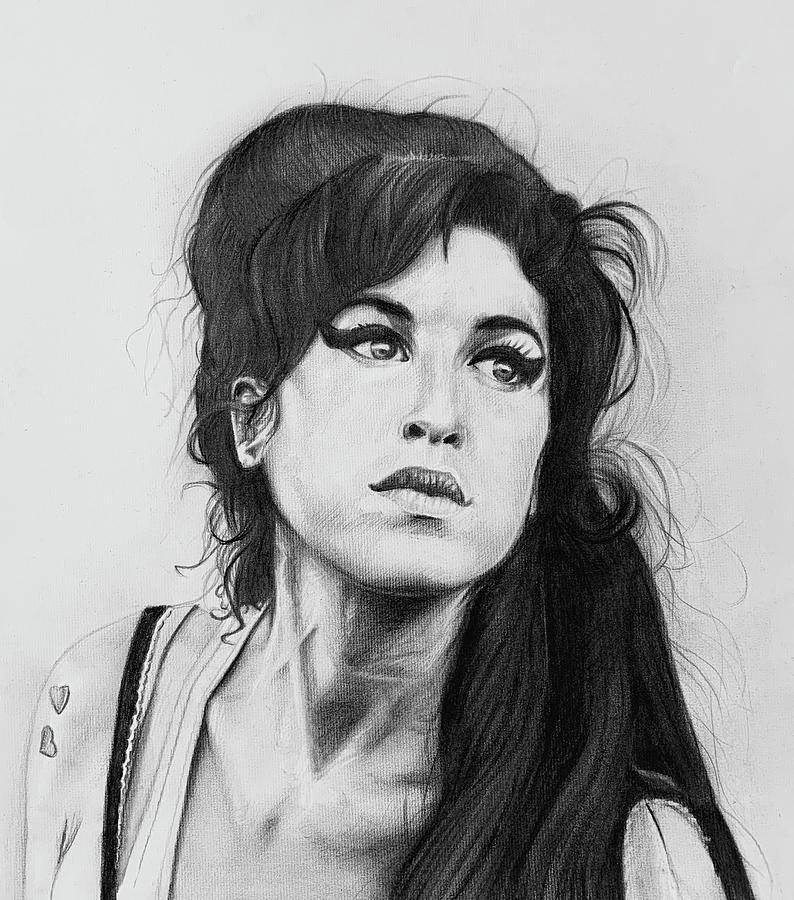 794x900 Amy Winehouse Drawing - Amy Winehouse Drawing
