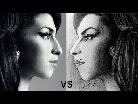 480x360 Amy Winehouse Portrait Drawing In Pencil Speed Art - Amy Winehouse Drawing