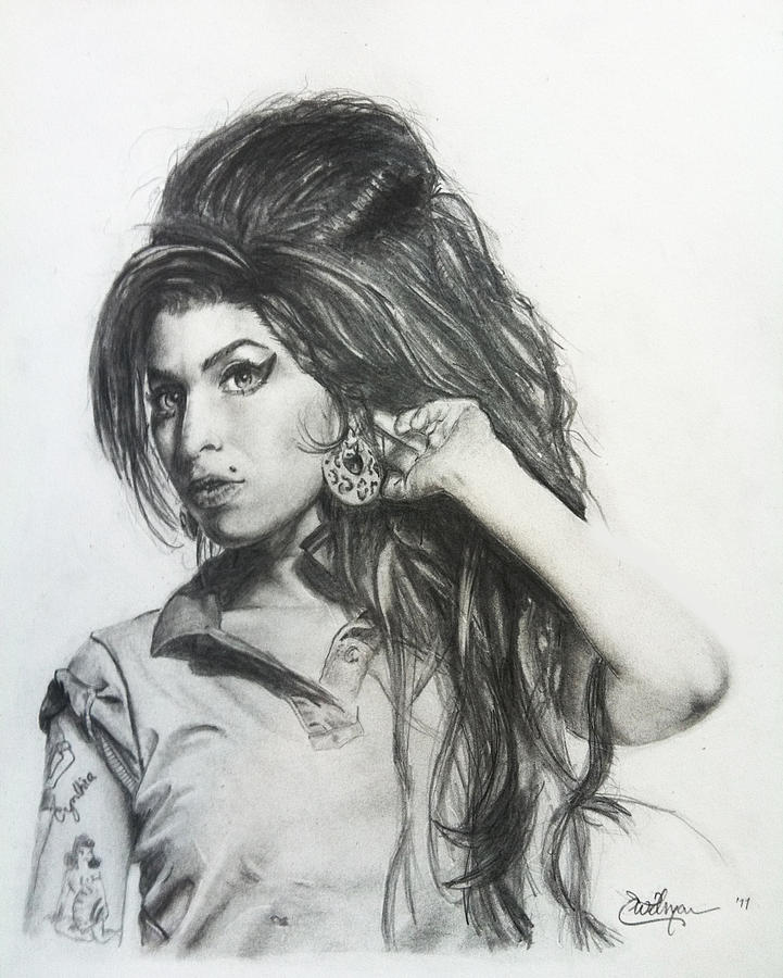 721x900 Amy Winehouse Tribute Drawing - Amy Winehouse Drawing