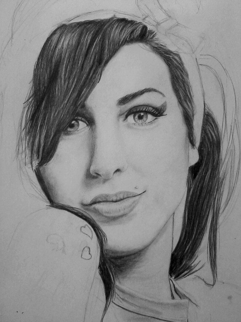 774x1032 Black And White Amy Winehouse Drawing - Amy Winehouse Drawing
