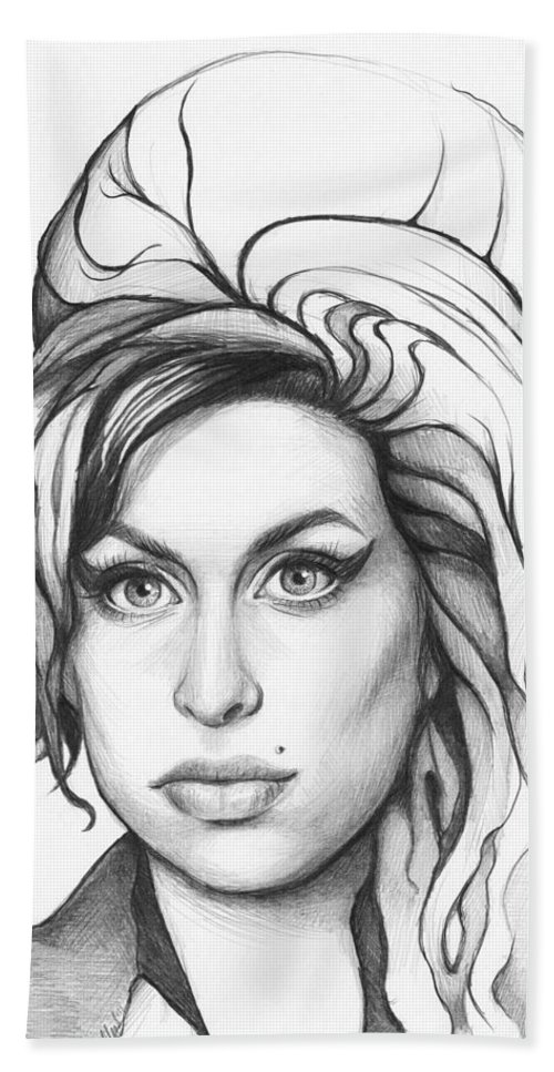 500x967 Amy Winehouse Beach Towel For Sale - Amy Winehouse Drawing