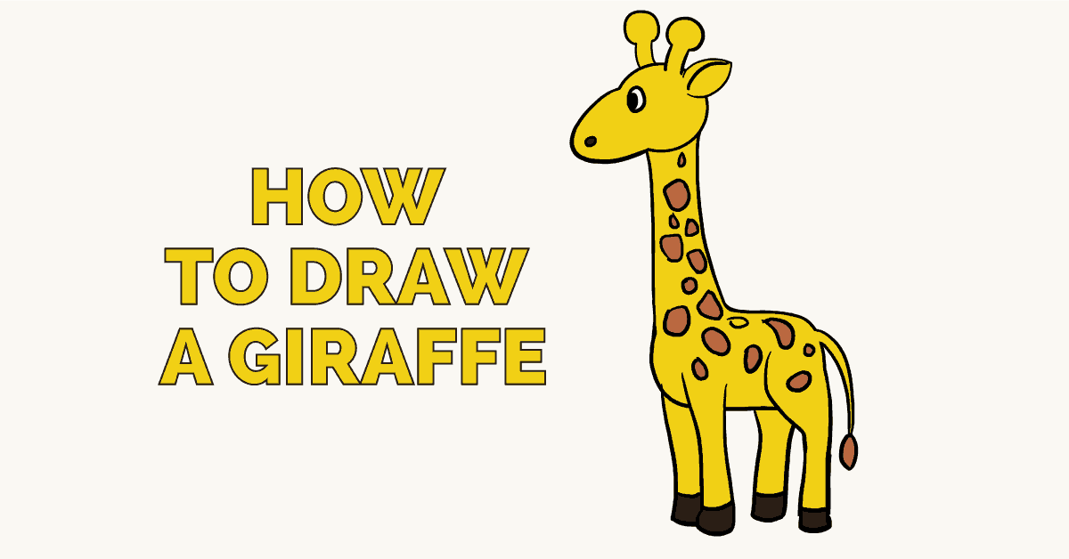 1200x628 How To Draw A Giraffe Really Easy Drawing Tutorial - An Easy Drawing