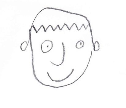 411x352 Draw A Dojob Face - An Easy Drawing