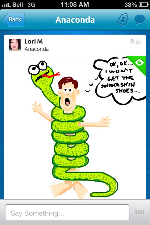 500x750 Anaconda Drawings - Anaconda Drawing