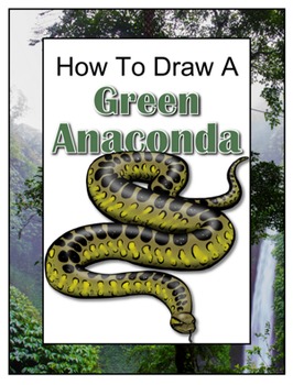 266x350 How To Draw A Green Anaconda - Anaconda Drawing