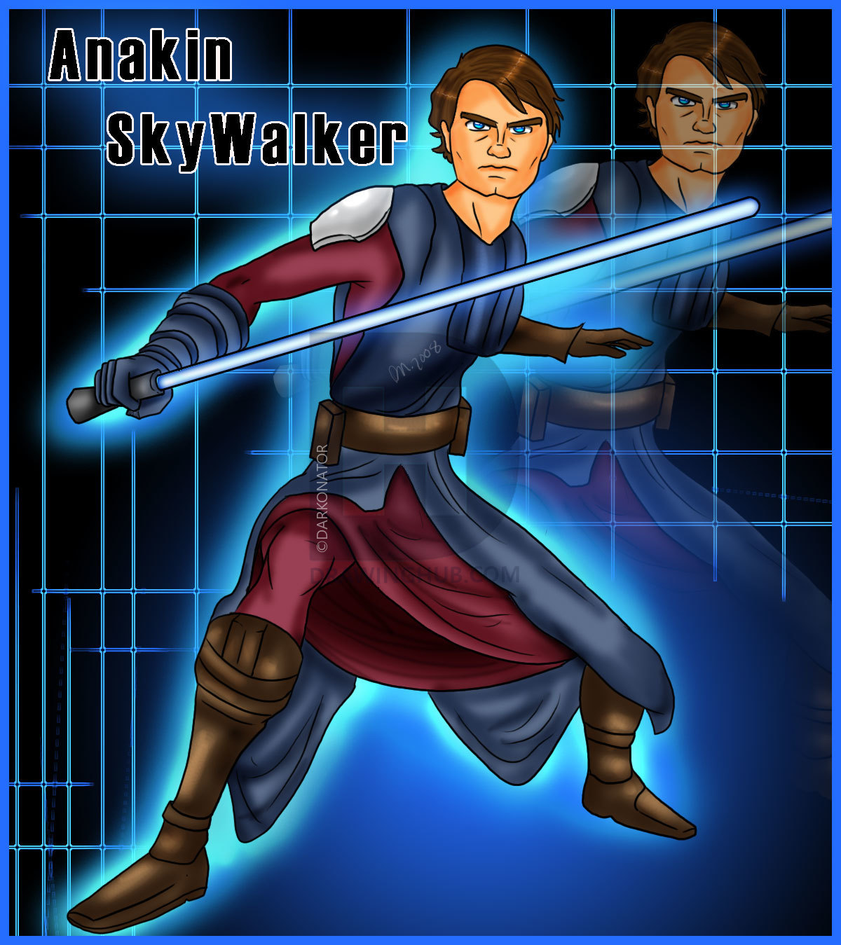 1200x1349 How To Draw Anakin Skywalker, The Clone Wars, Step - Anakin Skywalker Drawing