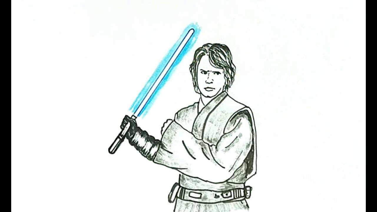 1280x720 How To Draw Anakin Skywalker - Anakin Skywalker Drawing