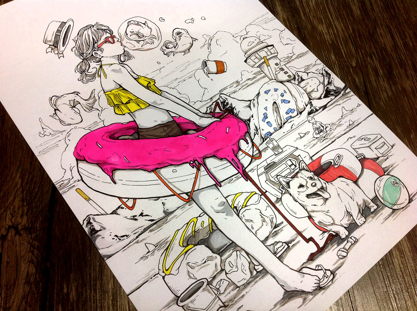 1400x1046 Analog Sketches To Digital Drawings Doodlers Anonymous - Analog Drawing