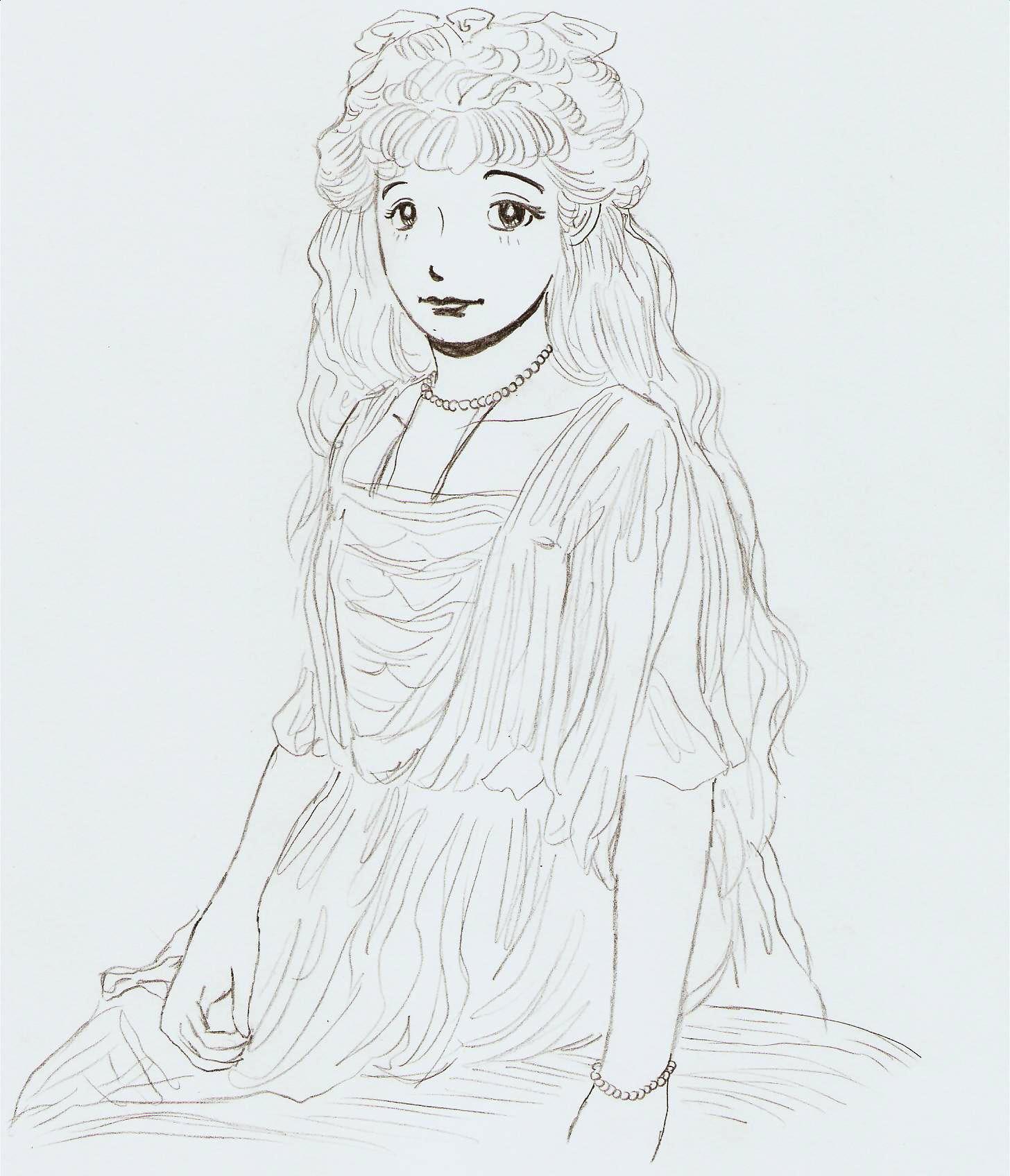 1456x1696 anastasia romanov images anastasia drawing hd wallpaper - Anastasia Drawing