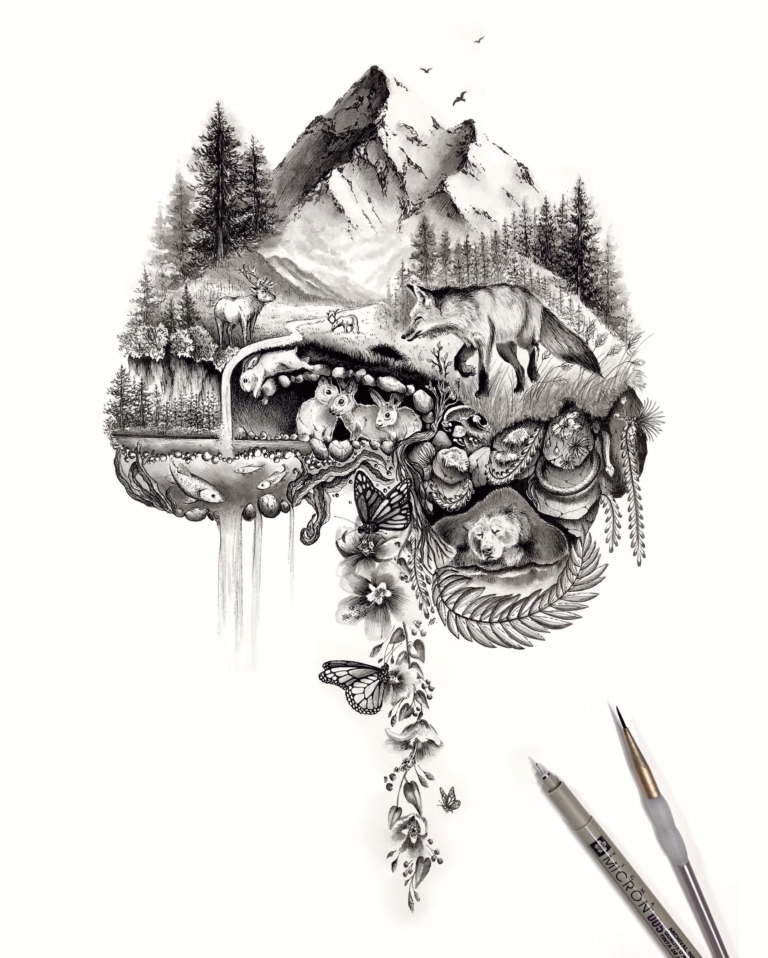 2461x3070 The Third In A Series That Includes A Heart - Anatomically Correct Heart Drawing