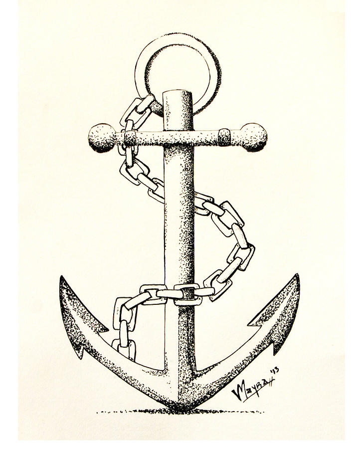 728x900 Anchor Drawing - Anchor Drawing