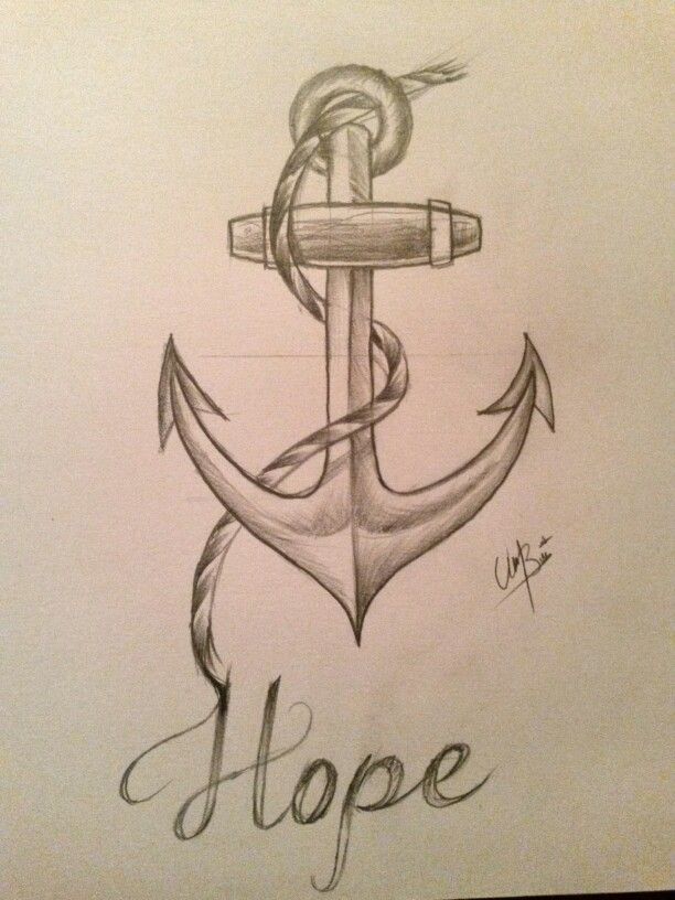612x816 anchor drawing artwork drawings, art sketches, anchor drawings - Anchor Drawing
