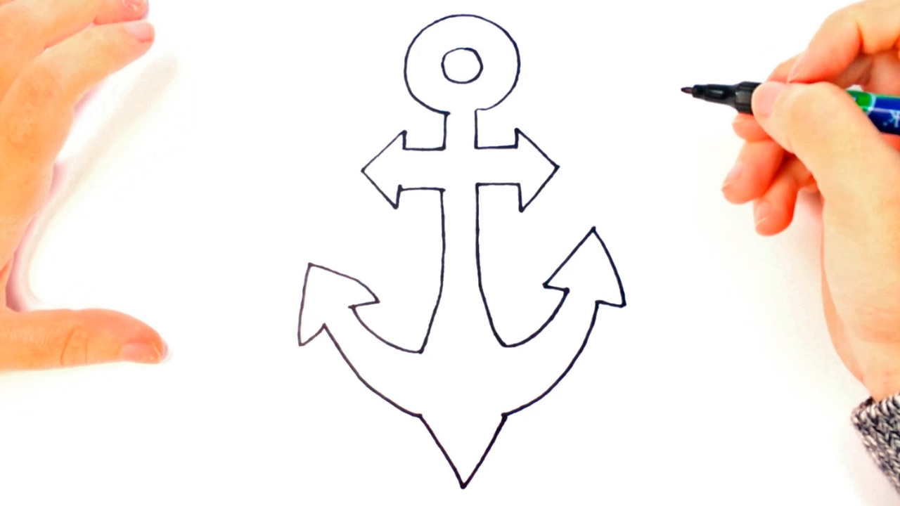 1280x720 how to draw a anchor anchor easy draw tutorial - Anchor Drawing
