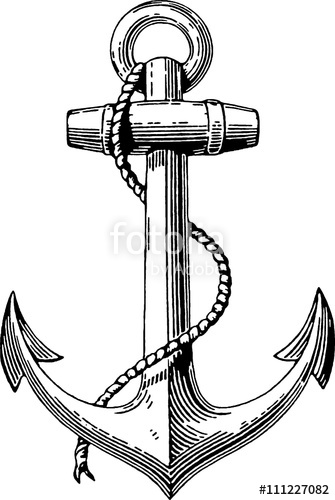 335x500 Vintage Drawing Anchor Stock Photo And Royalty Free Images - Anchor Drawing