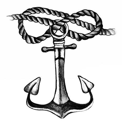 Anchor Line Drawing at PaintingValley.com | Explore collection of ...