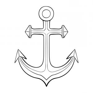 300x300 Photostock Vector Anchor Line Icon Outline Vector Logo - Anchor Line Drawing
