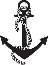 193x261 Anchor With Rope Or Chain Symbols - Anchor Line Drawing