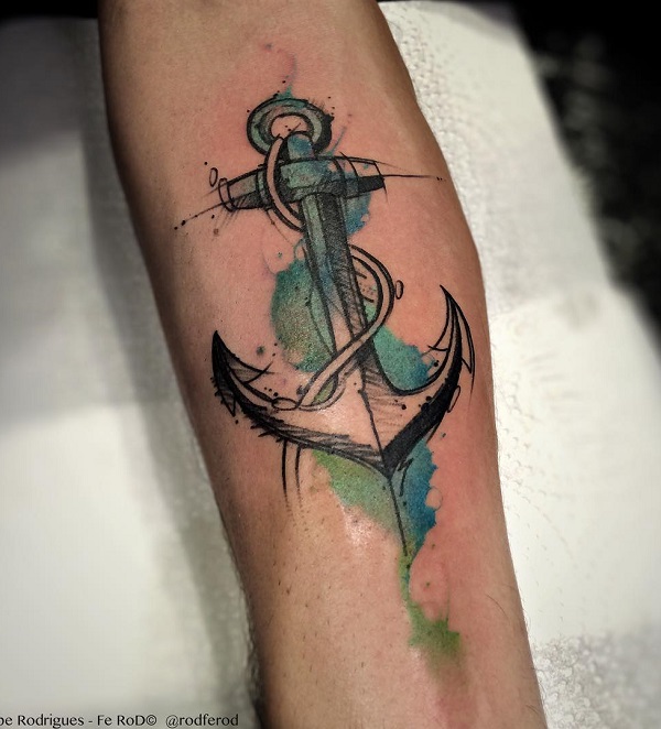 600x662 Awesome Anchor Tattoo Designs Art And Design - Anchor Tattoo Drawings