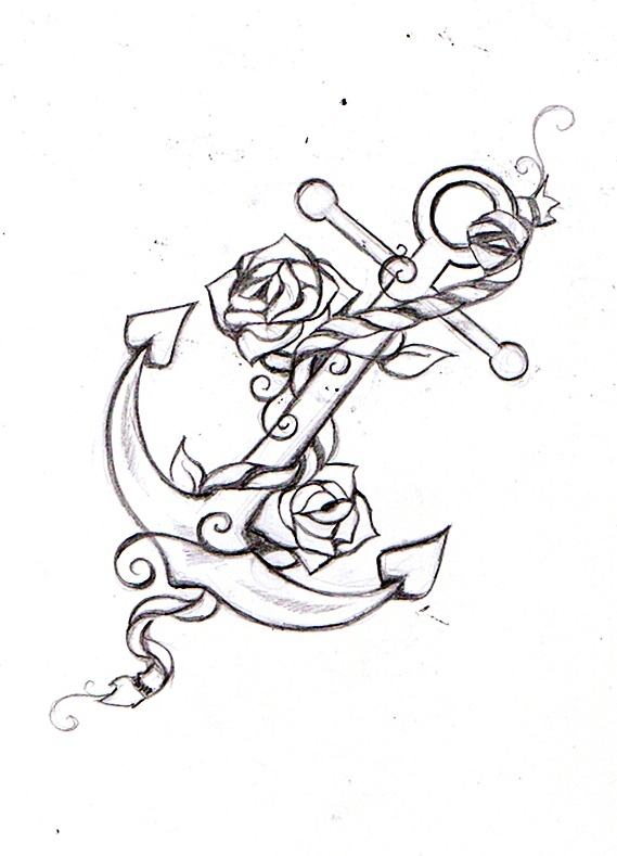 569x789 Anchor Tattoo Ideas We Know How To Do It - Anchor Tattoo Drawings