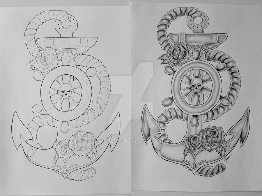 900x675 Anchor Tattoo Design - Anchor Tattoo Drawings