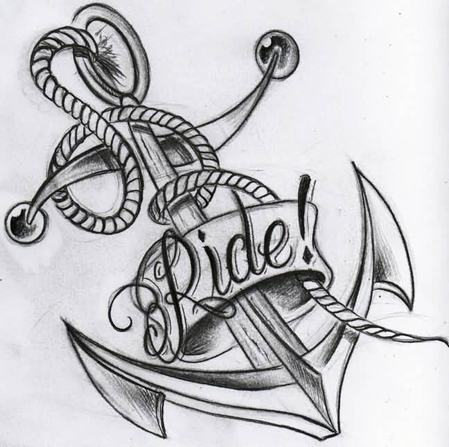 Anchor Tattoo Drawings at PaintingValley.com | Explore collection of ...