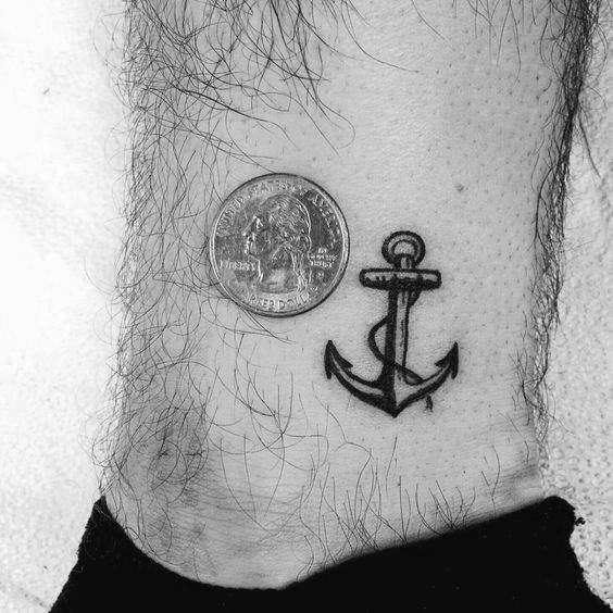 564x564 Simple Anchor Tattoos For Men - Anchor Tattoo Drawings