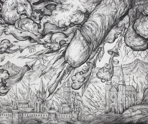 590x495 dick drawings meet ancient mythology acclaim magazine - Ancient Drawings