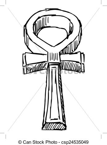 346x470 Sketch, Cartoon Illustration Of Artifact Of Ancient Egypt - Ancient Egypt Drawings