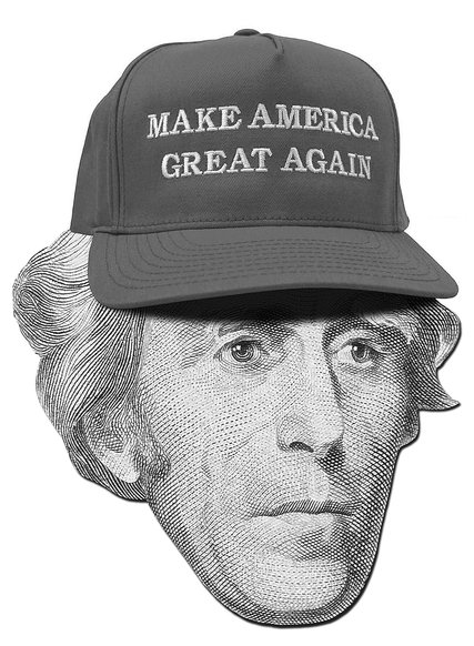 427x582 donald trump's secret channeling andrew jackson - Andrew Jackson Drawing