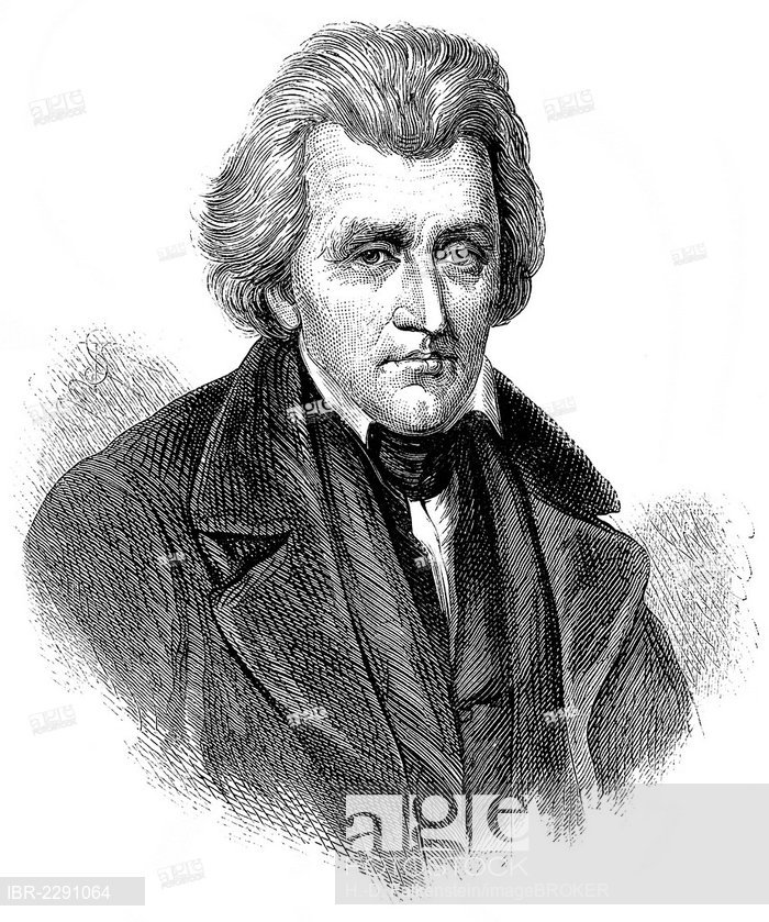 700x839 historical drawing, us american history, century, portrait - Andrew Jackson Drawing