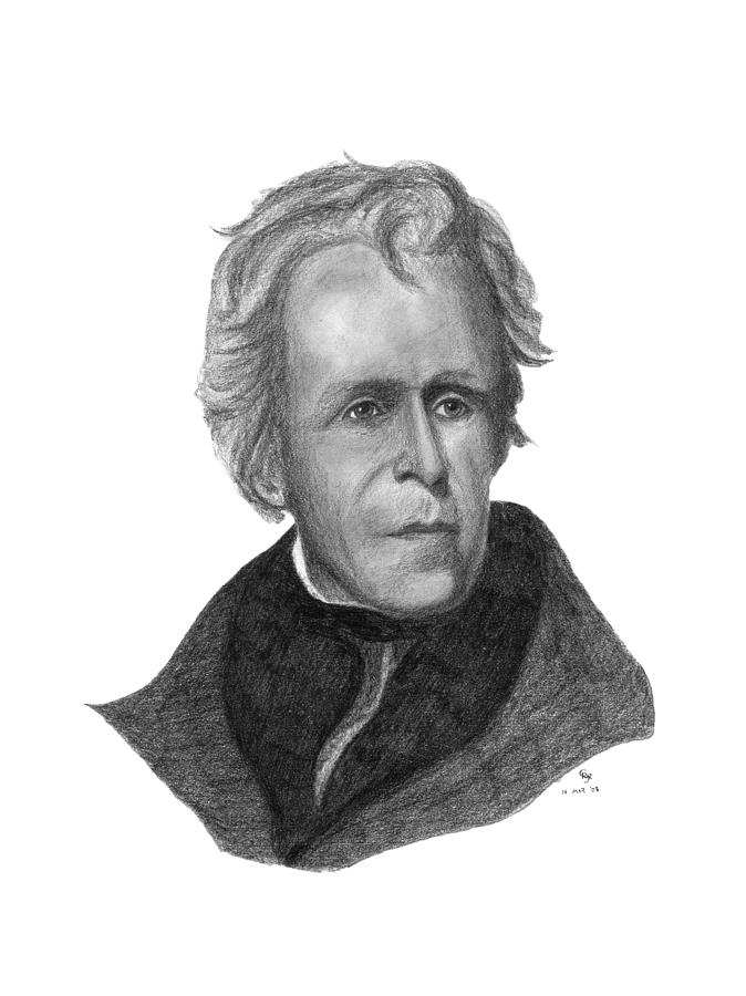 674x900 president andrew jackson drawing - Andrew Jackson Drawing