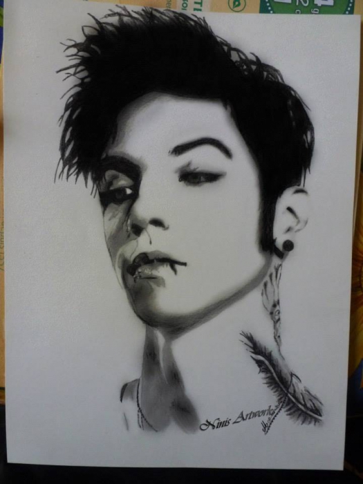 525x700 Portrait Of Andy Biersack - Andy Biersack Drawing