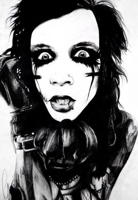 485x700 Portrait Of Andy Biersack - Andy Biersack Drawing