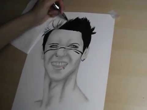 480x360 Time Lapse Drawing Andy Biersack - Andy Biersack Drawing