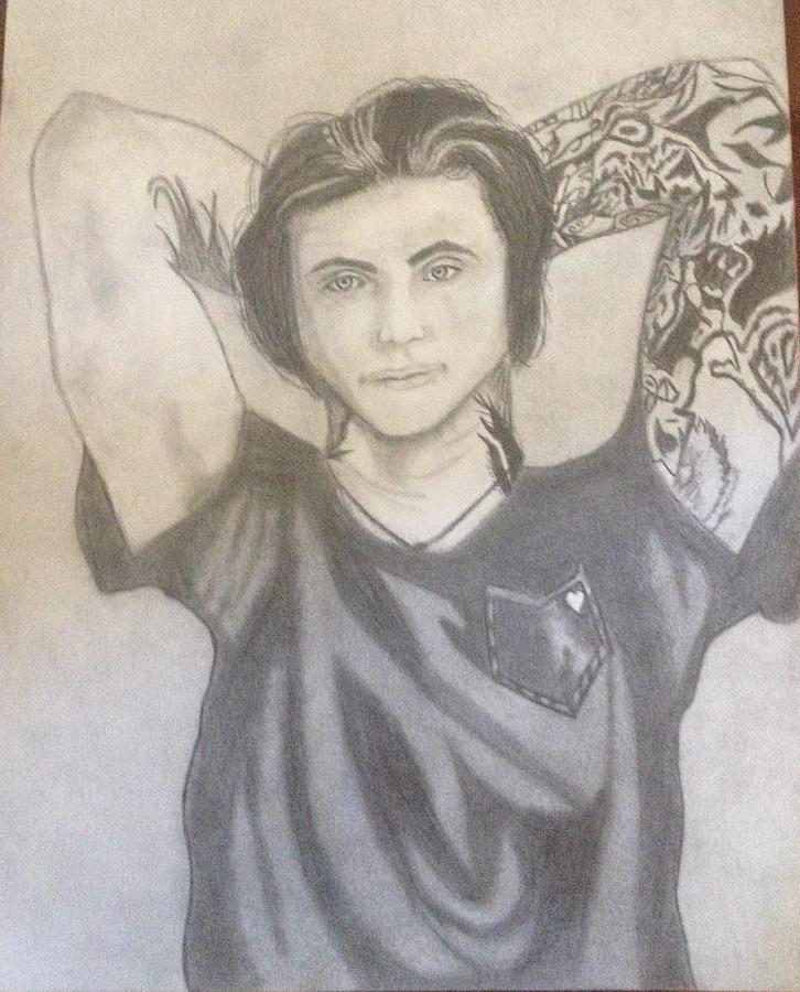 726x900 Andy Biersack Drawing - Andy Biersack Drawing