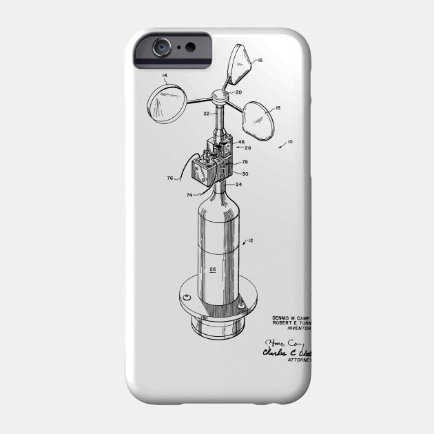 630x630 anemometer with braking mechanism vintage patent drawing - Anemometer Drawing