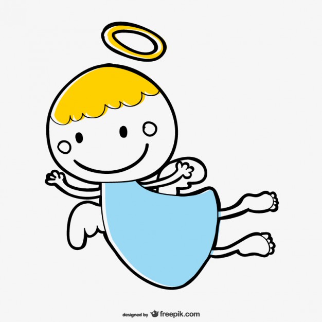 626x626 Cute Angel Cartoon Vector Vector Free Download - Angel Cartoon Drawing