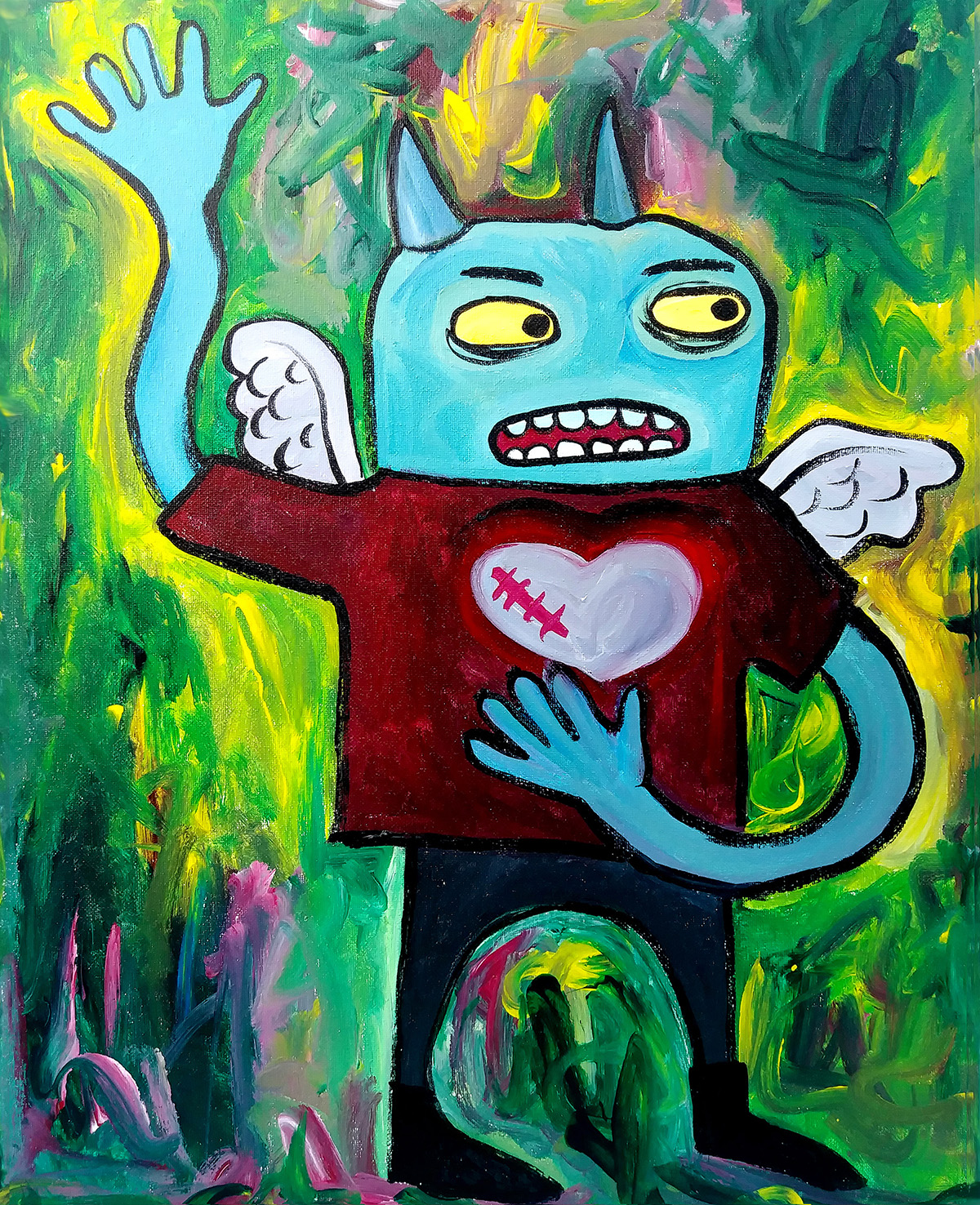 1200x1476 Angel Stephanie Mcmillan - Angel Devil Drawing