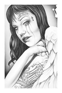200x300 beautiful fallen angel drawing - Angel Drawing