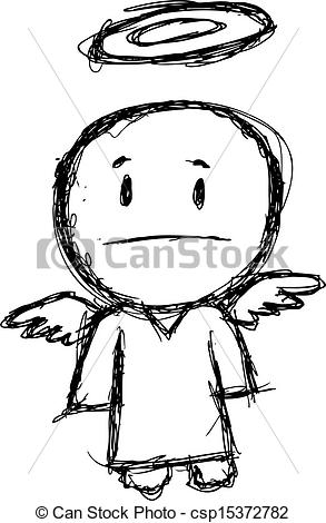 293x470 Grunge Cartoon Angel - Angel Drawing Cartoon