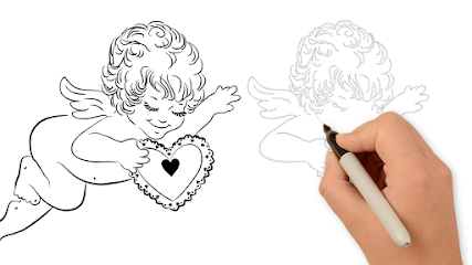 427x240 How To Draw An Angel Step - Angel Drawing Cartoon