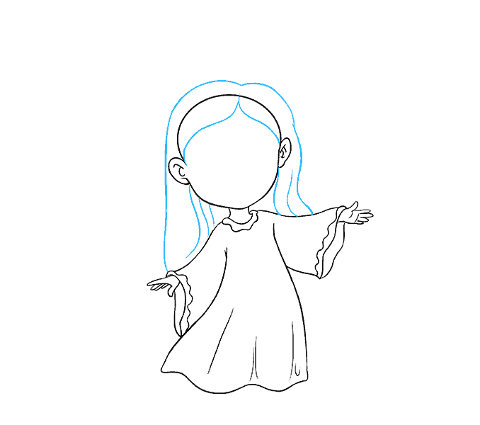 678x600 How To Draw An Angel In A Few Easy Steps Easy Drawing Guides - Angel Drawing Easy