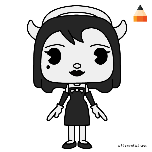 600x600 How To Draw Chibi Alice Angel - Angel Drawing For Kids